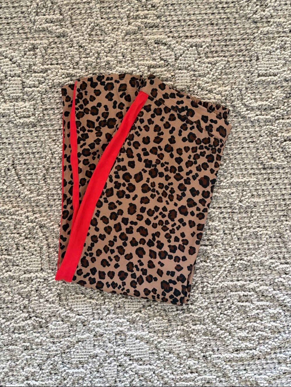 Anthropologie Dolan Ferris Leopard Stripe Track Pants Size Large - Picture 8 of 9
